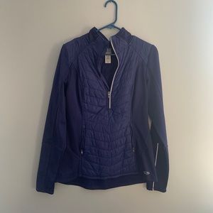 Champion Duo-Dry Dark Purple/Navy Quarter Zip